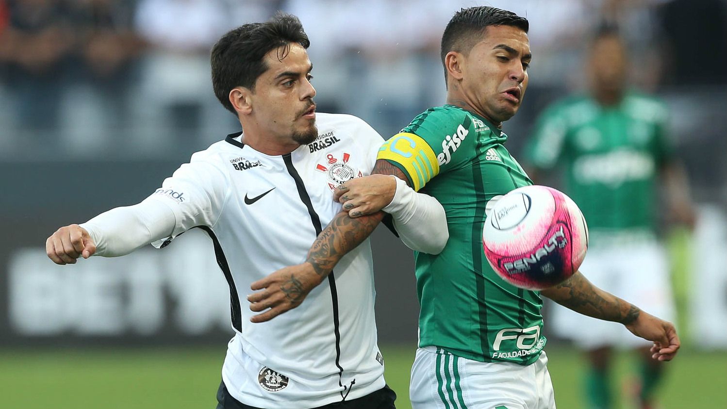 Fagner e Dudu - Corinthians x Palmeiras - 24/02/2018