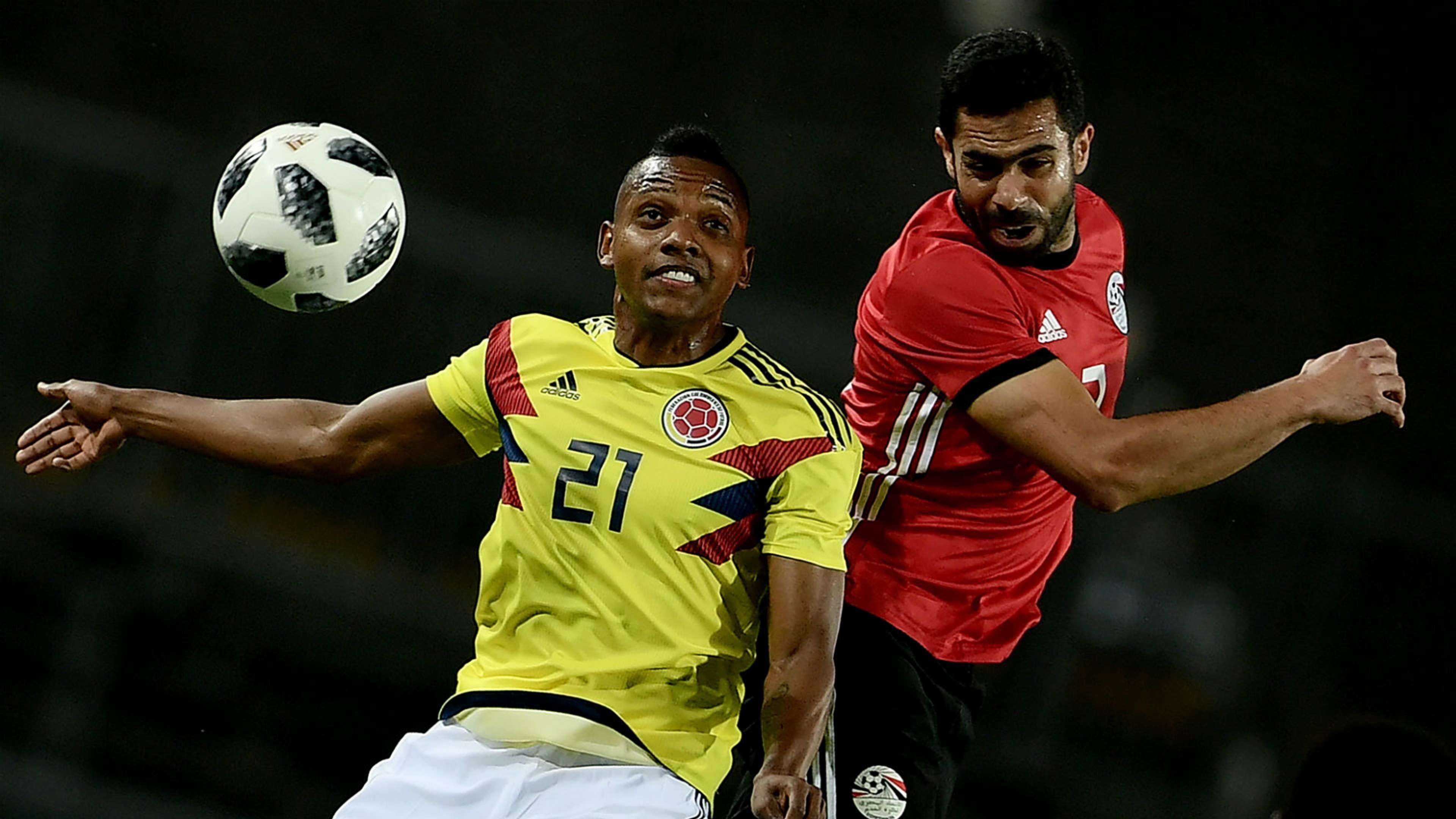 Jose Heriberto Izquierdo Sam Morsy Egypt Colombia international friendly 2018