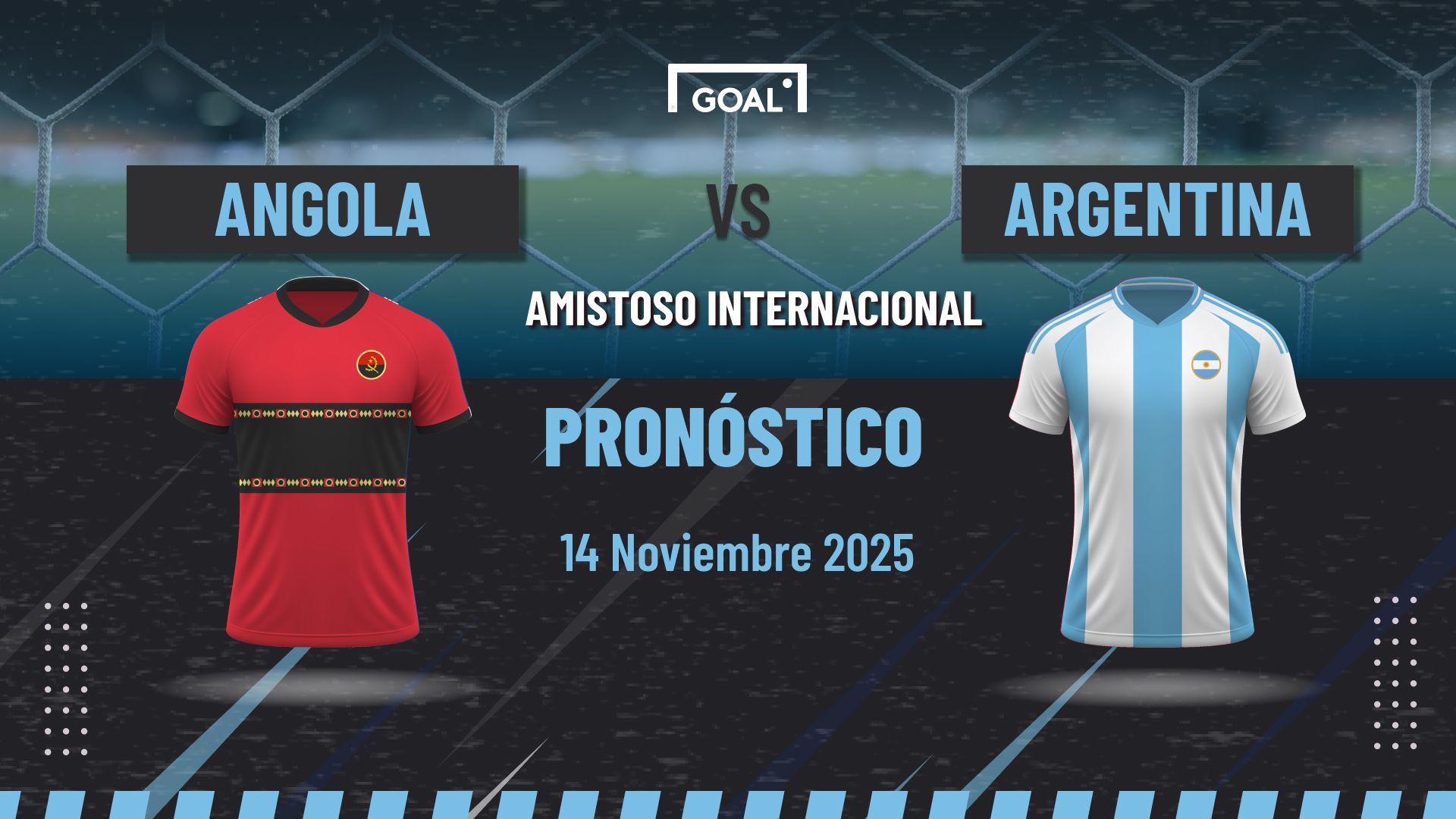 Angola vs Argentina apuestas del amistoso internacional | 14/11/2025