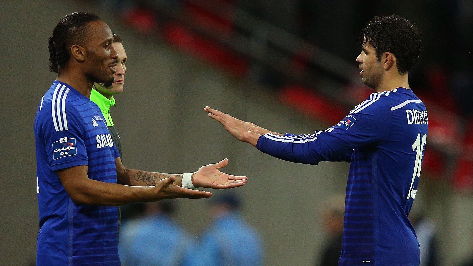 Didier Drogba Diego Costa FC Chelsea 01032015