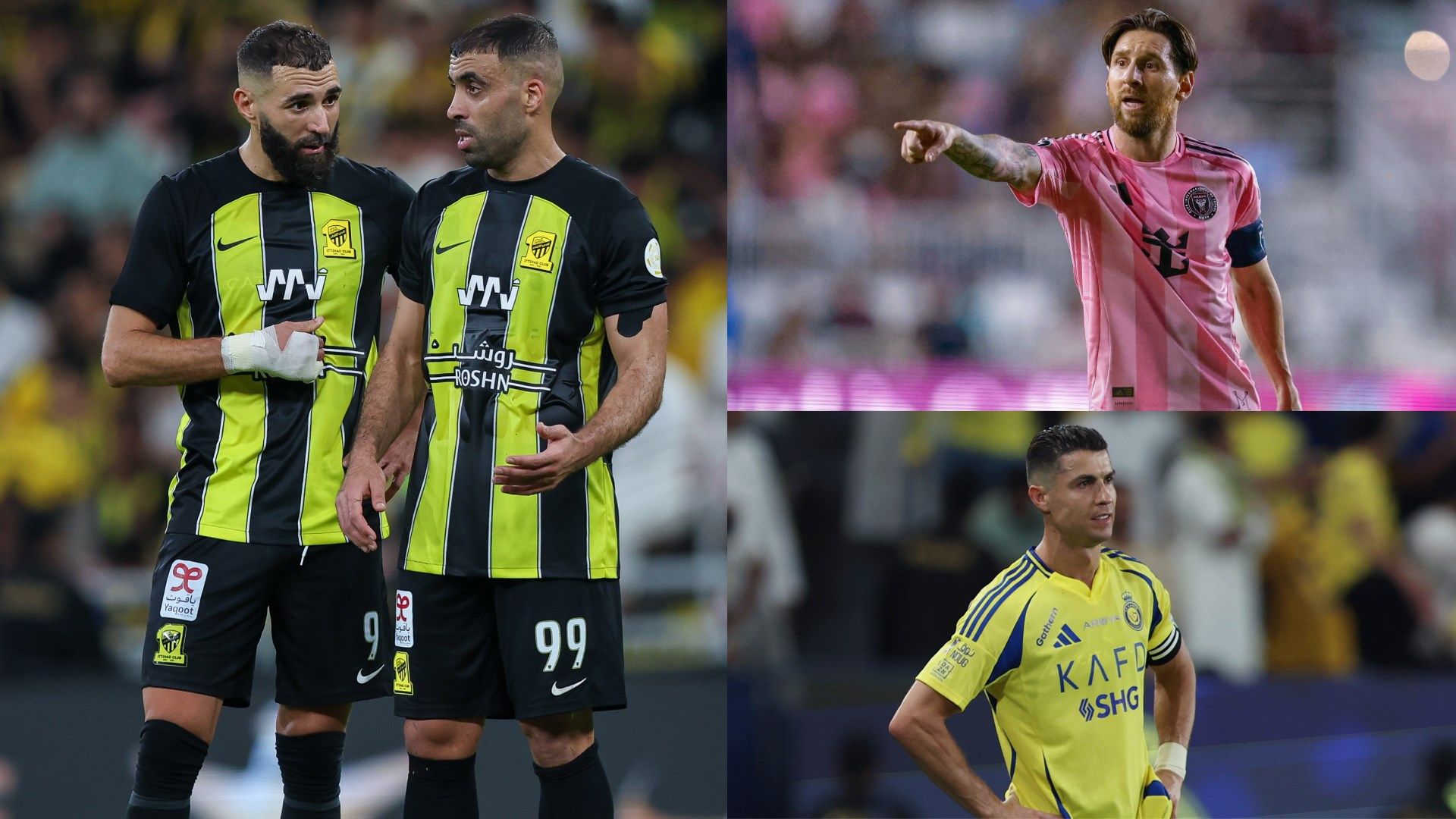 Abderrazak Hamdallah Karim Benzema Lionel Messi Cristiano Ronaldo