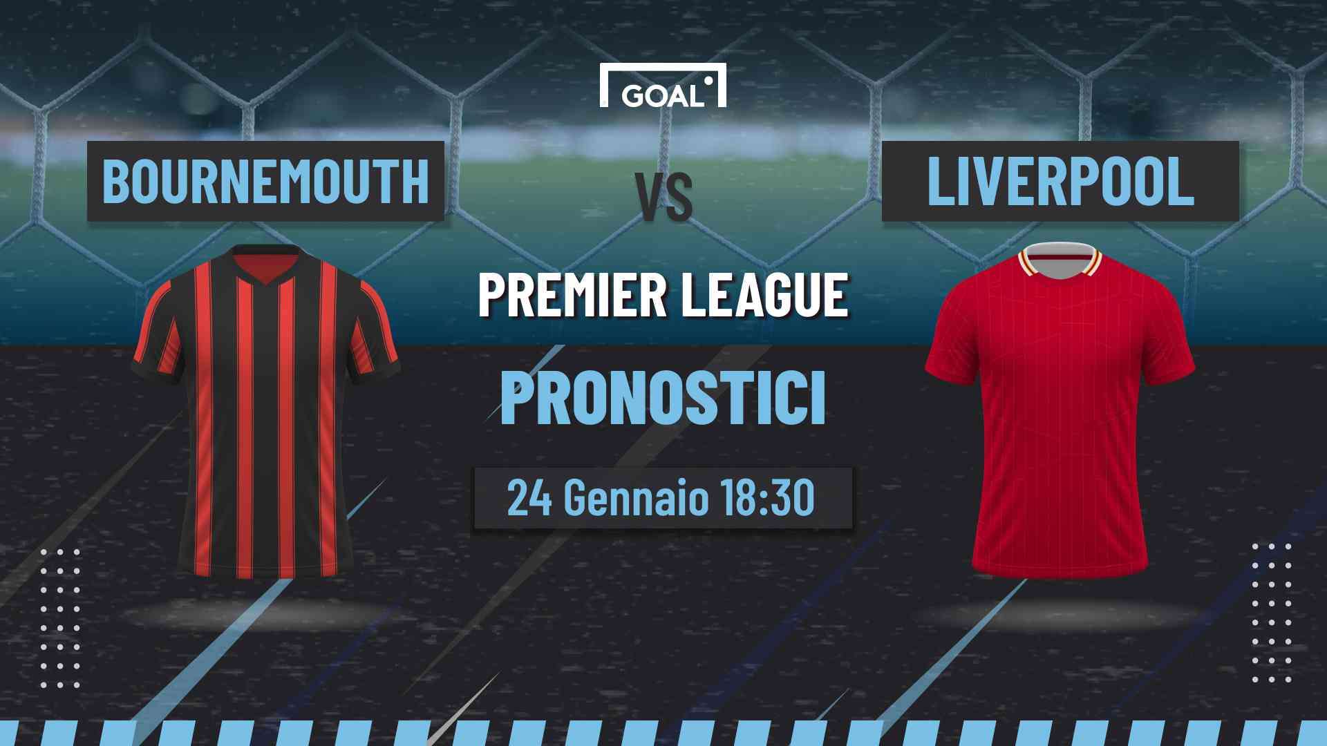 Pronostici Bournemouth - Liverpool