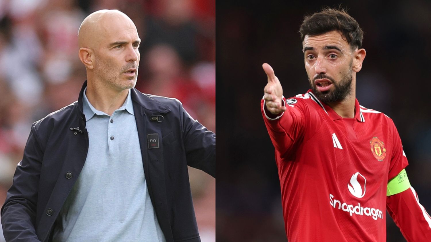 Enzo Maresca Bruno Fernandes Manchester City Manchester United