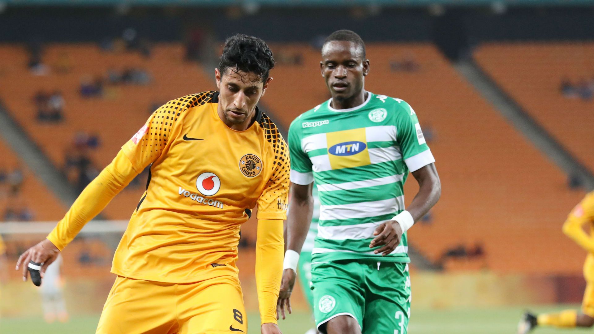 Leonardo Castro, Kaizer Chiefs & Ronald Pfumbidzai, Bloemfontein Celtic