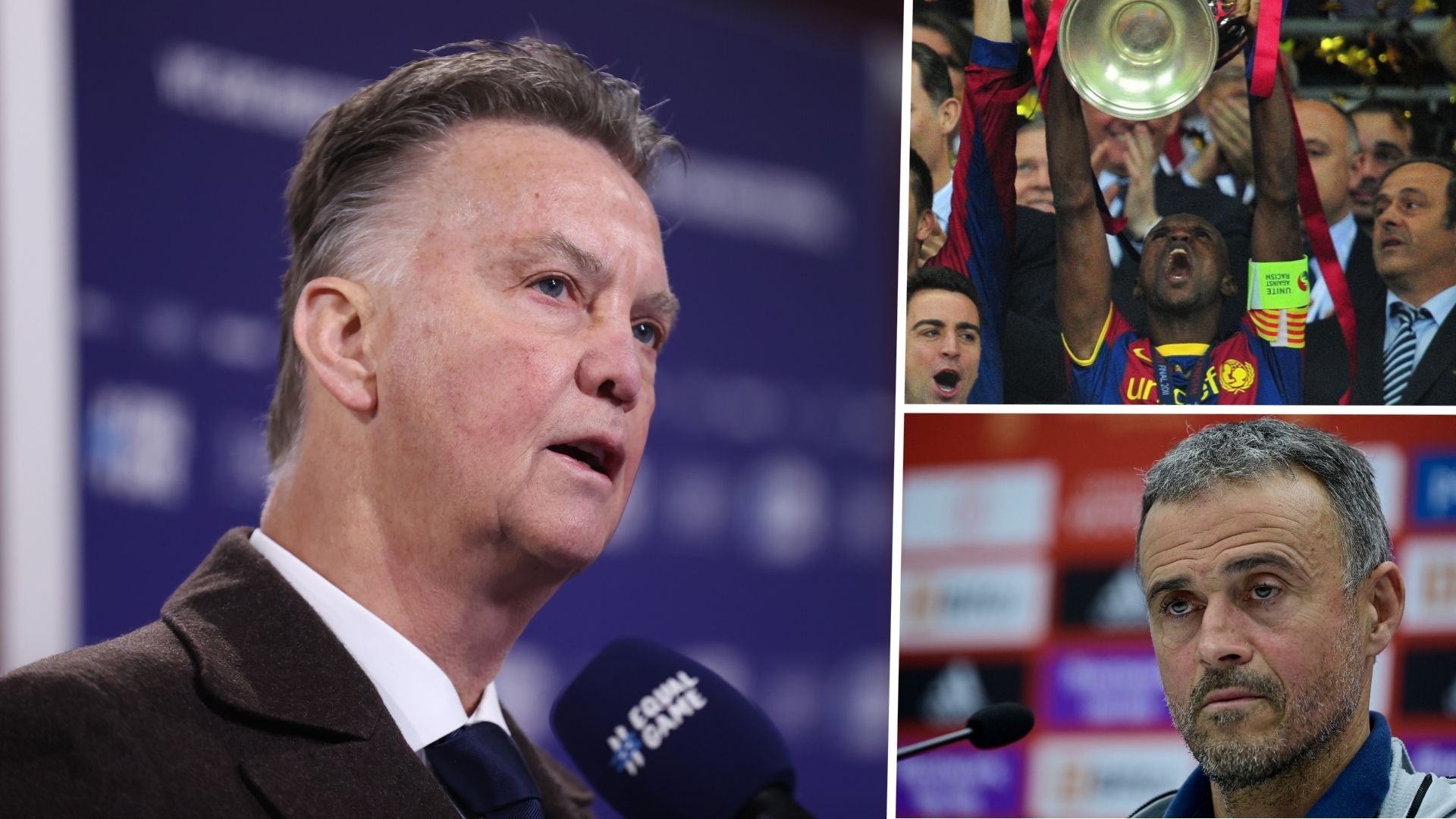 Louis Van Gaal ,Eric Abidal ,Luis Enrique GFX