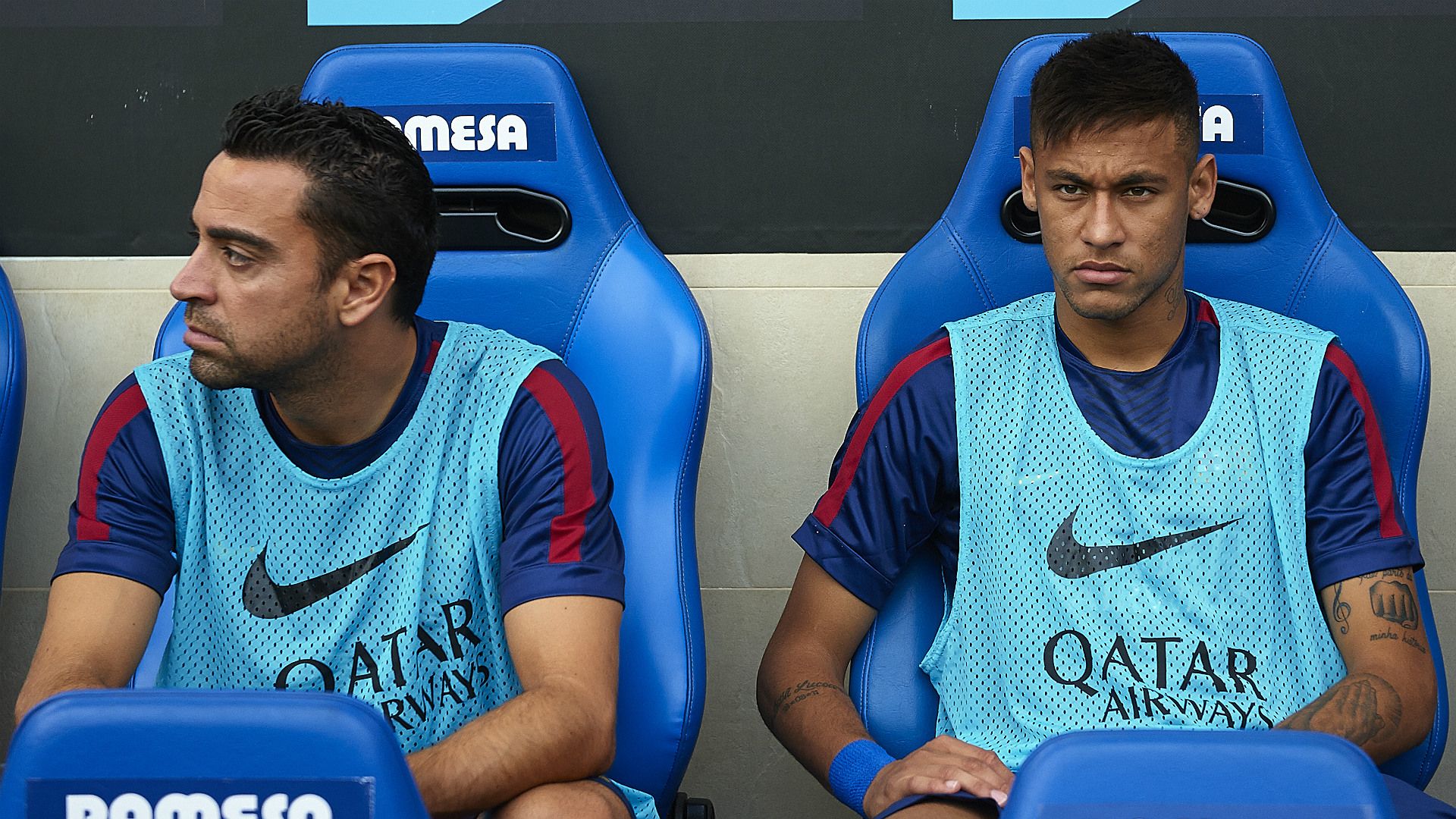 Xavi Hernandez Neymar Barcelona