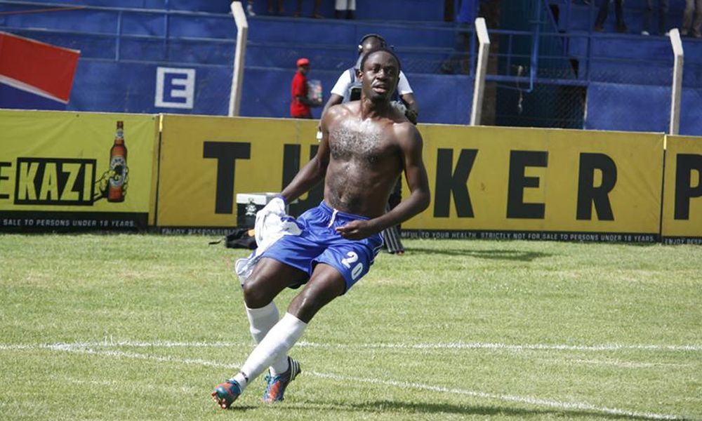 AFC Leopards defender Jackson Saleh at Machakos Stadium