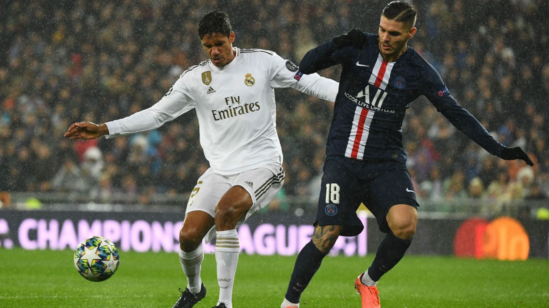 Varane Icardi Real Madrid PSG Champions League