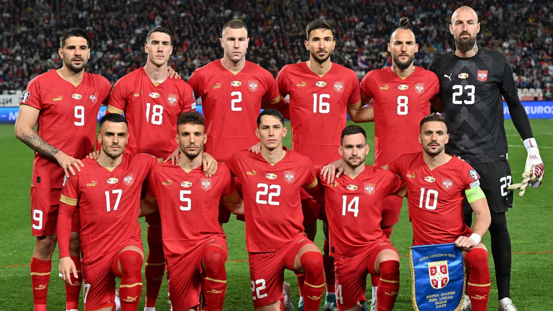 サッカーセルビア代表 ユーロ2024メンバーリスト・最新招集選手
