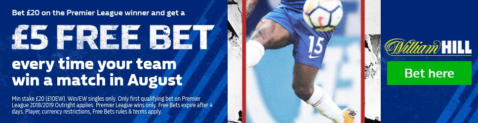 William Hill Premier League winner offer
