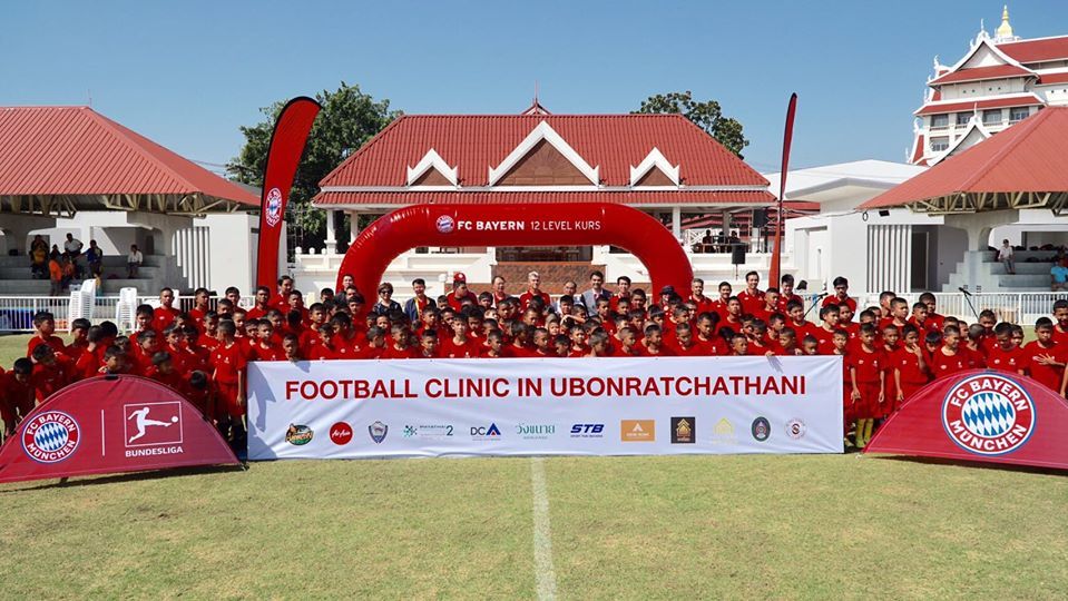 FC Bayern Football clinic in Ubonratchathani