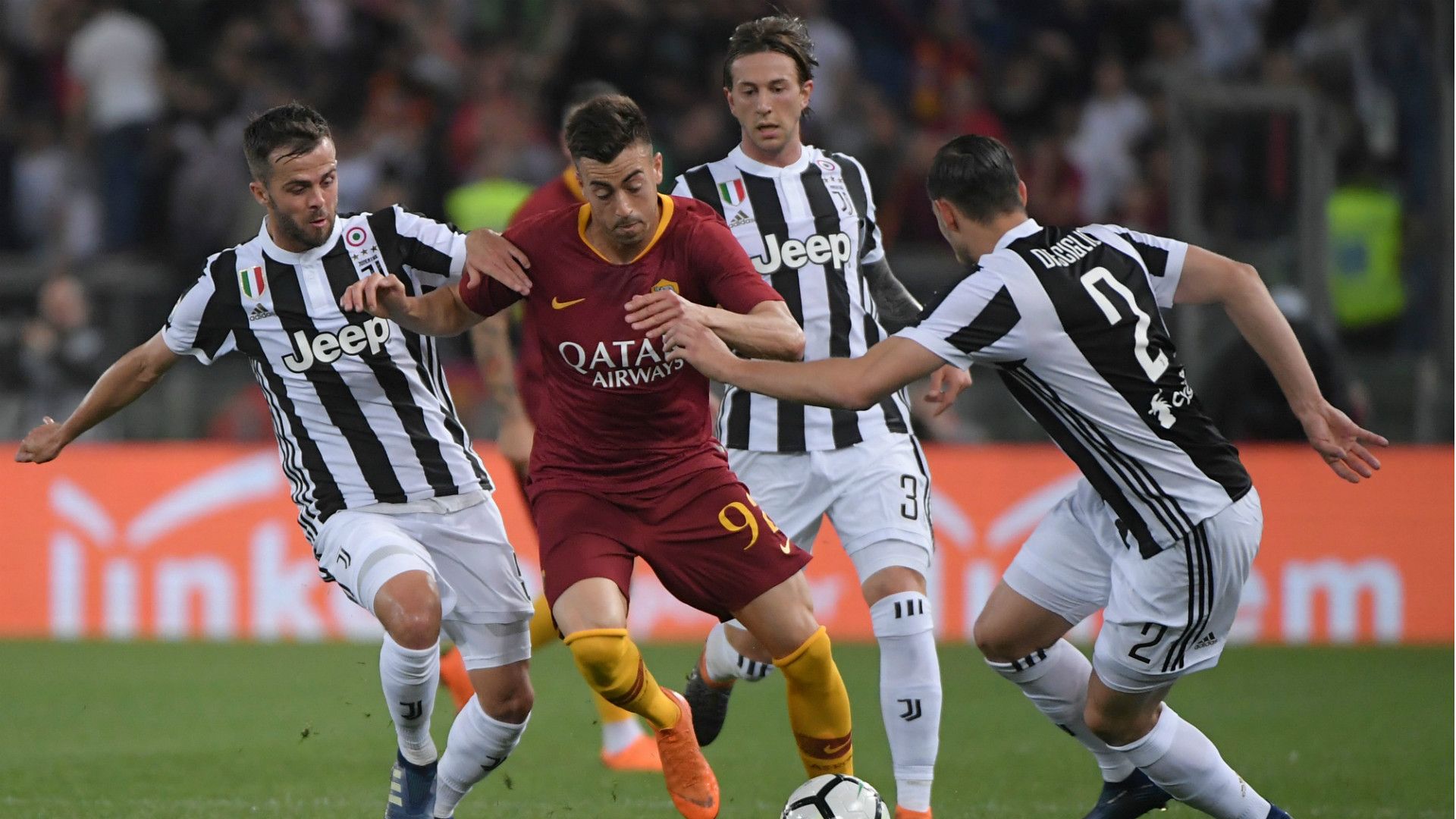 Miralem Pjanic, Stephan El Shaarawy, Roma, Juventus, Serie A, 13052018