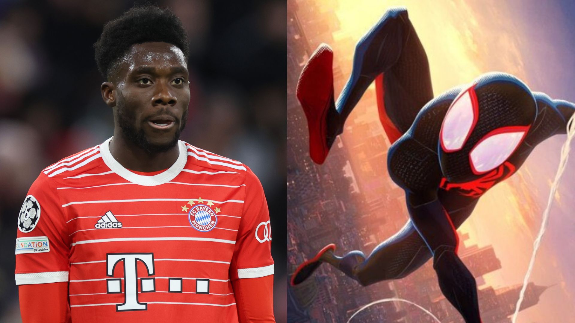 Alphonso Davies Spider Man