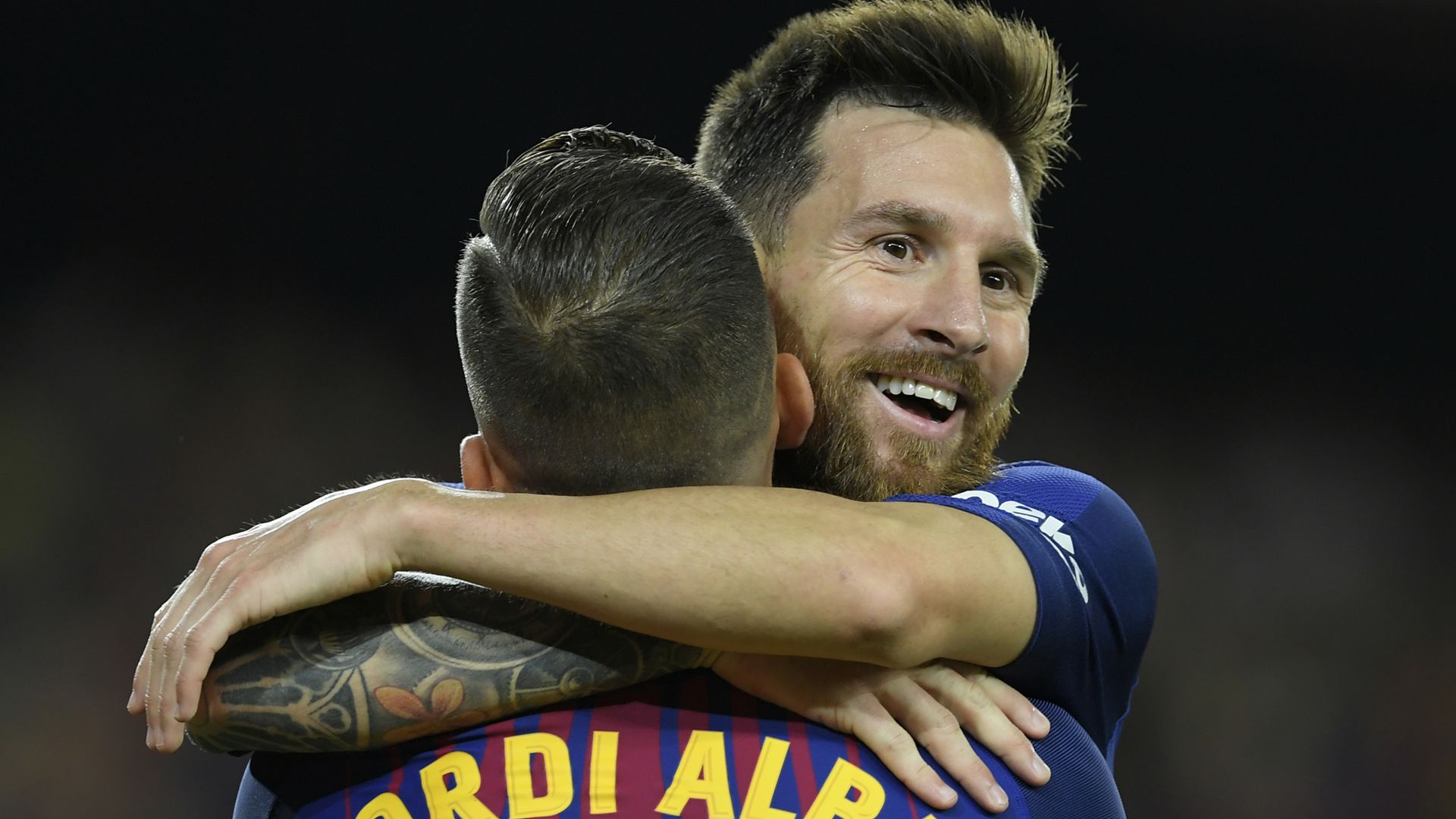 Lionel Messi Jordi Alba Barcelona