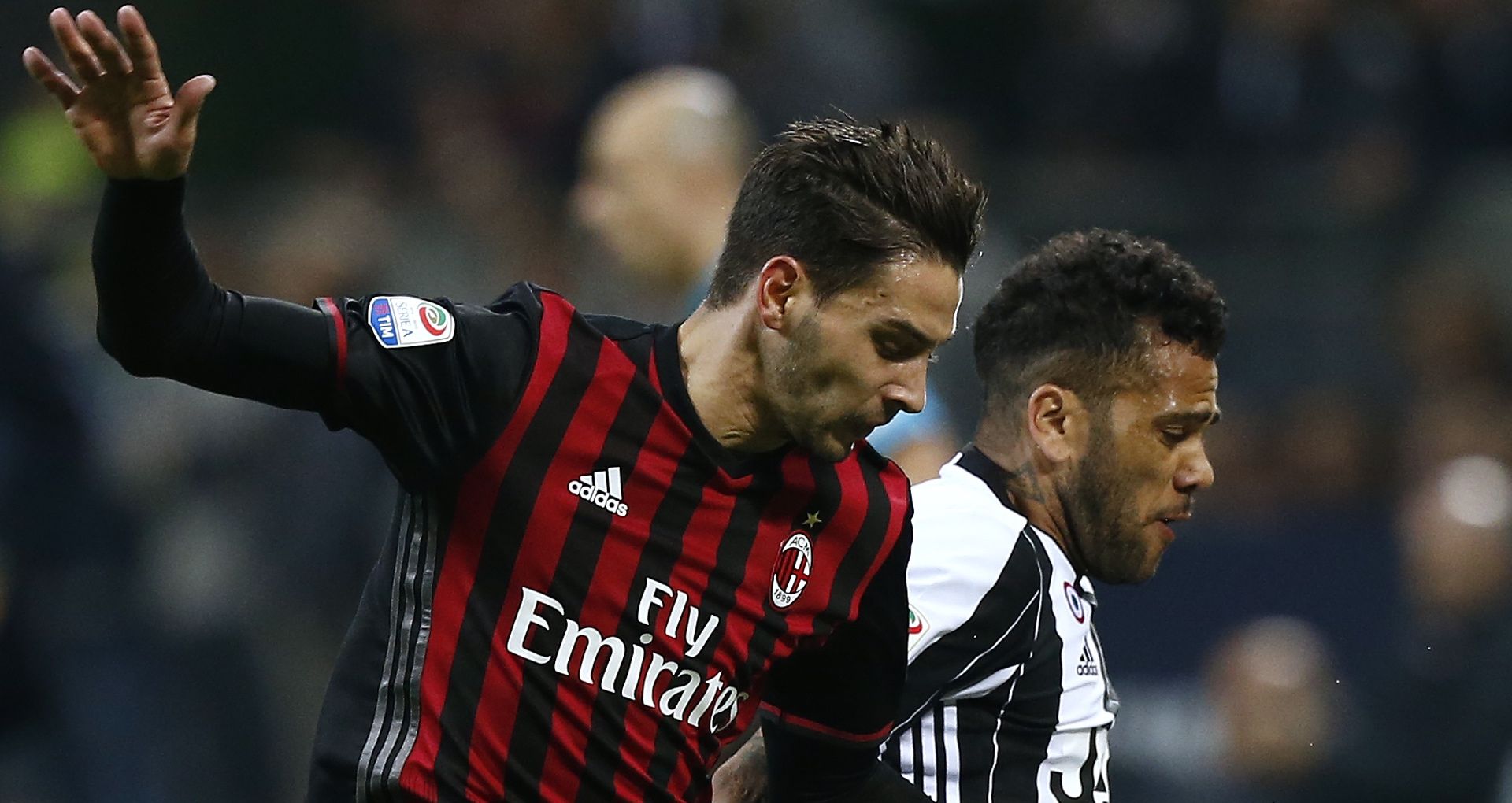 Mattia De Sciglio Dani Alves Milan Juventus