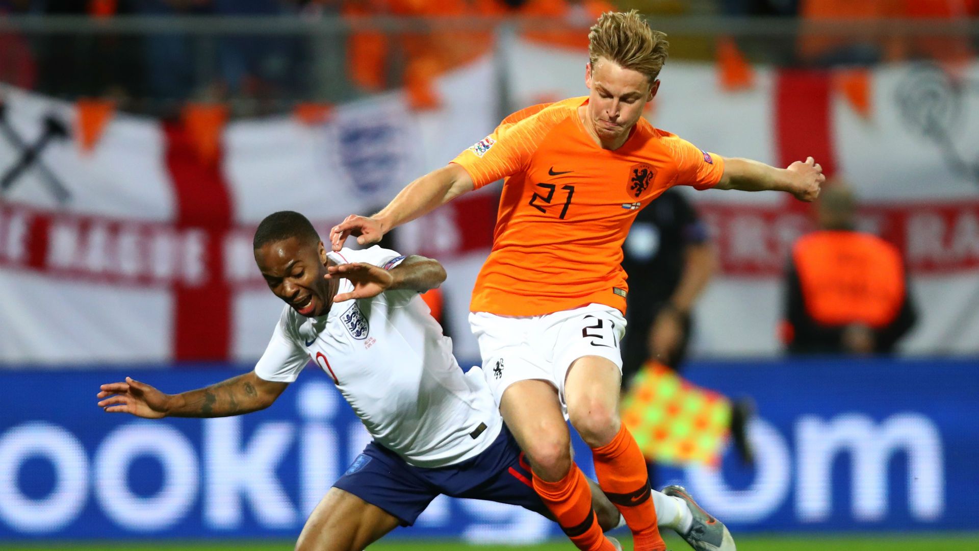 Raheem Sterling Frenkie de Jong England Netherlands Nations League 2019