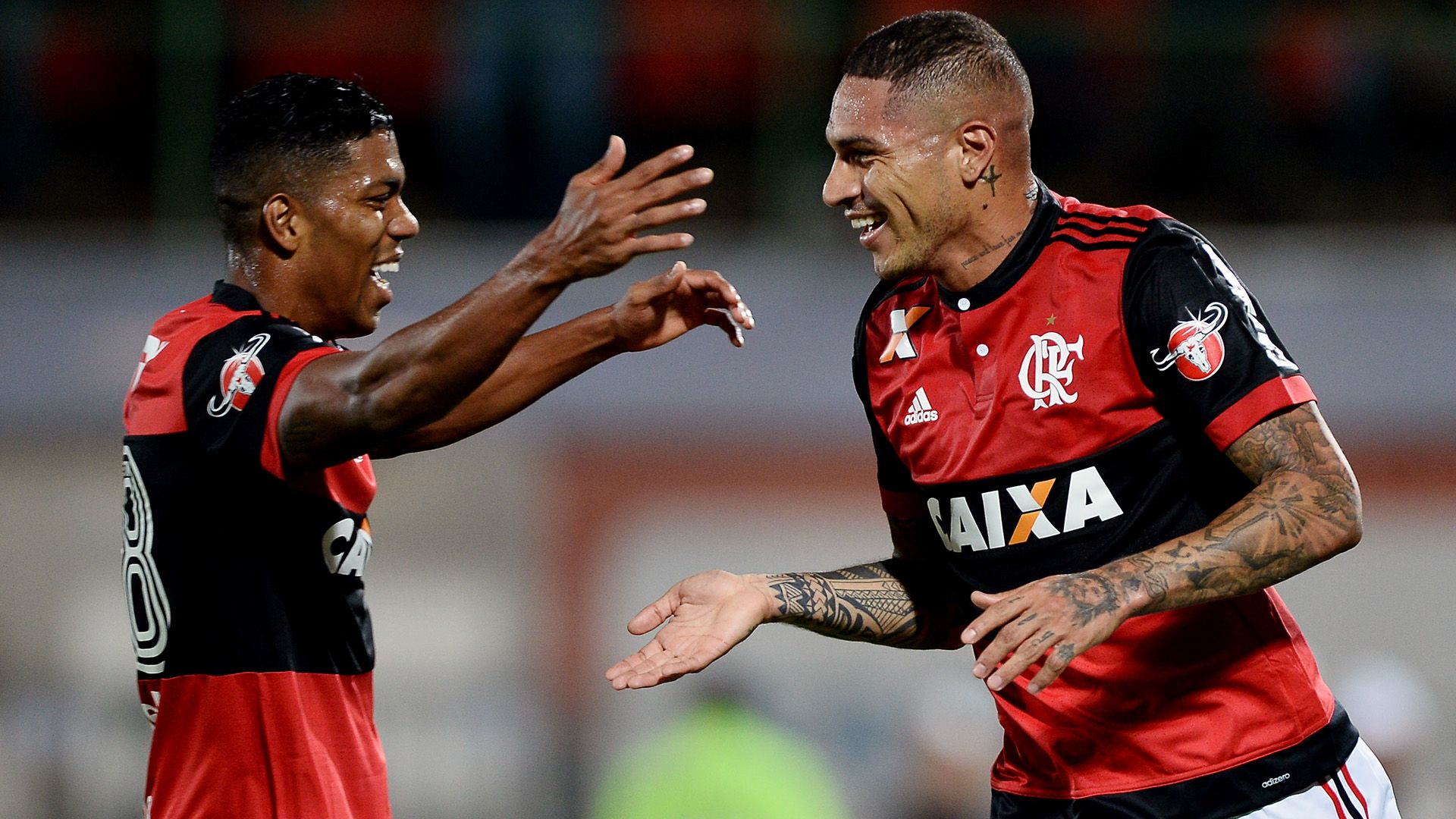 Paolo Guerrero Orlando Berrio Flamengo Chapecoense Brasileirao Serie A 22062017