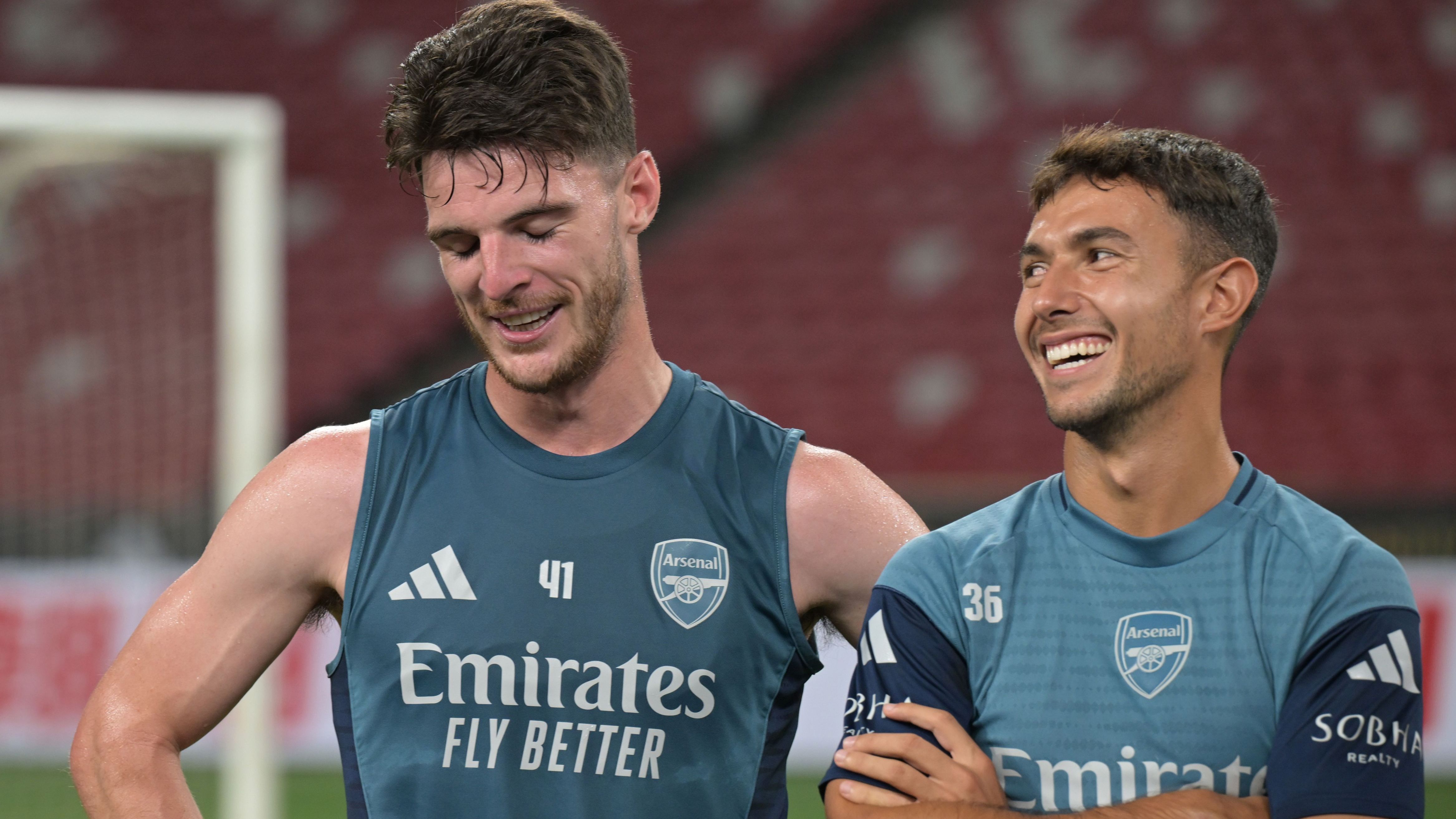 Declan Rice Martin Zubimendi Arsenal 2025-26