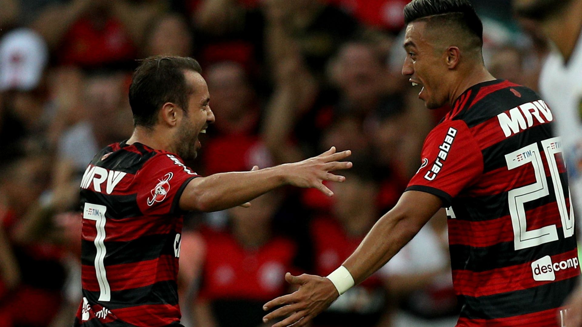 Everton Ribeiro Uribe Flamengo Sport Brasileirão 29 07 2018