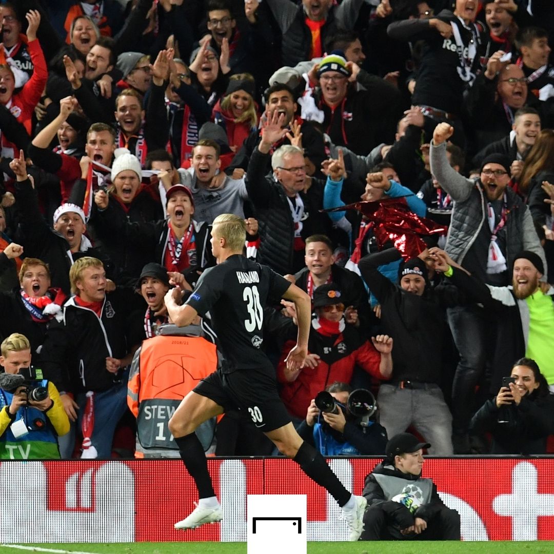 Erling Haaland Salzburg Liverpool 2019-20 GFX