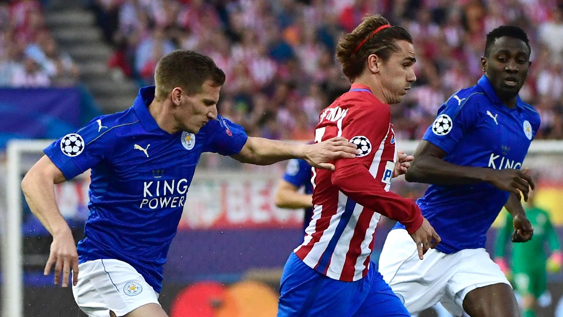 Antoine Griezmann Liam Moore Atletico Madrid Leicester UCL 12042017