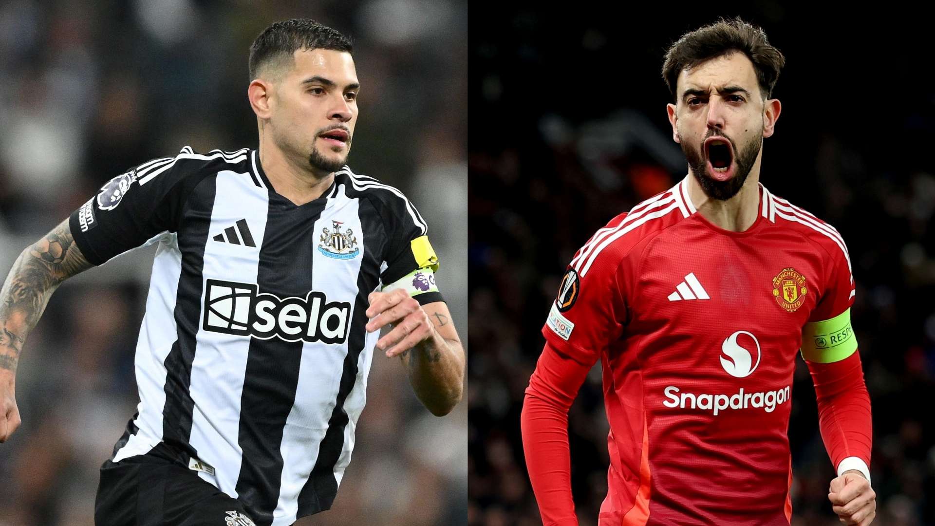 Bruno Guimaraes Newcastle Bruno Fernandes Man Utd