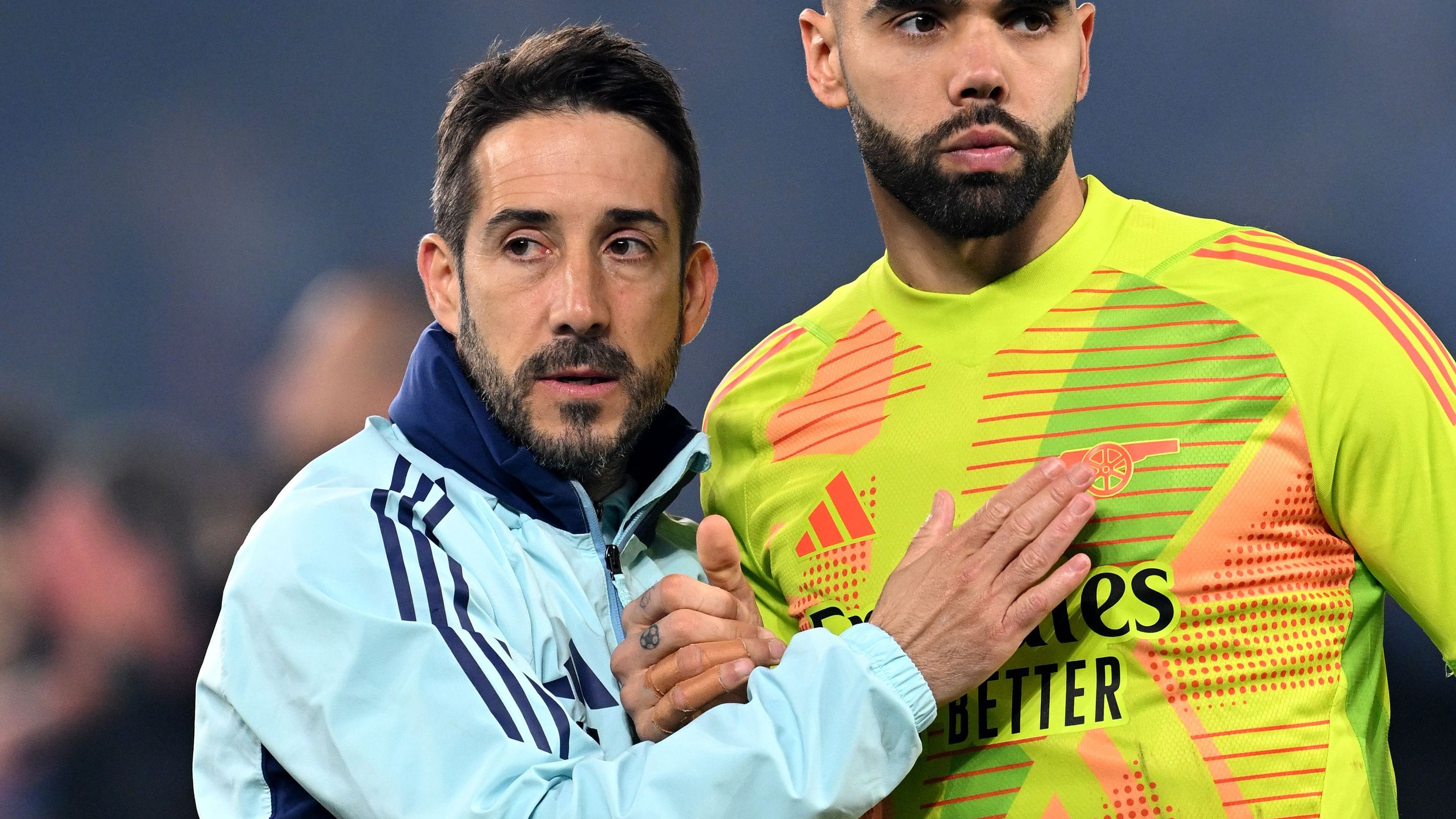 Nicolas Jover David Raya Arsenal 2024-25