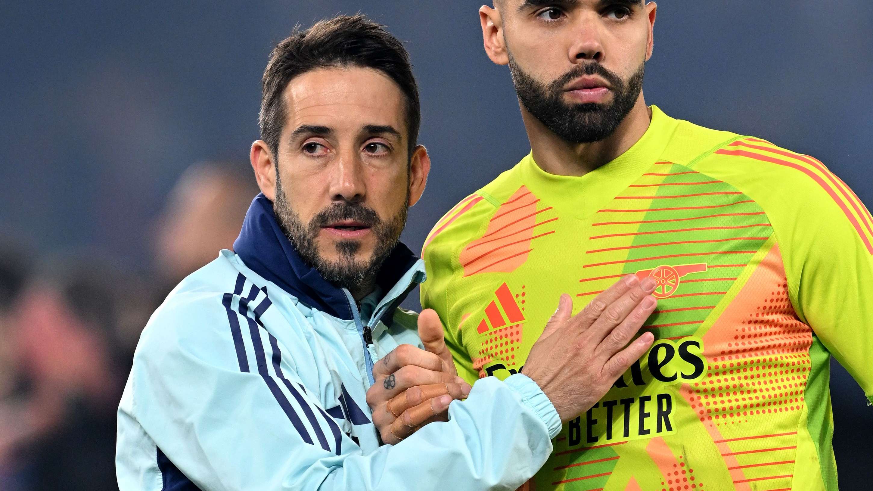 Nicolas Jover David Raya Arsenal 2024-25