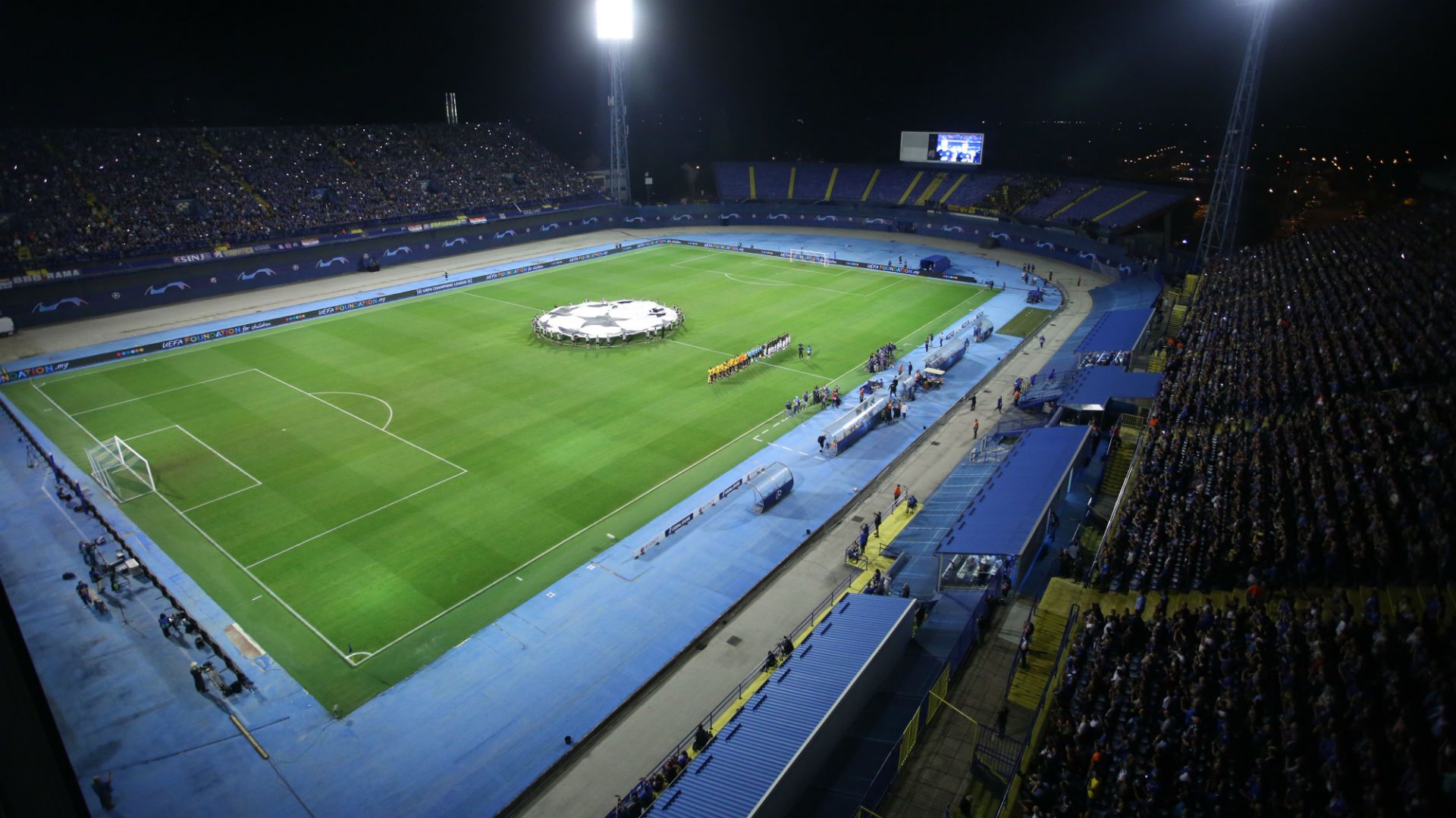dinamo young boys - maksimir stadium fans - champions league playoff - 28082018