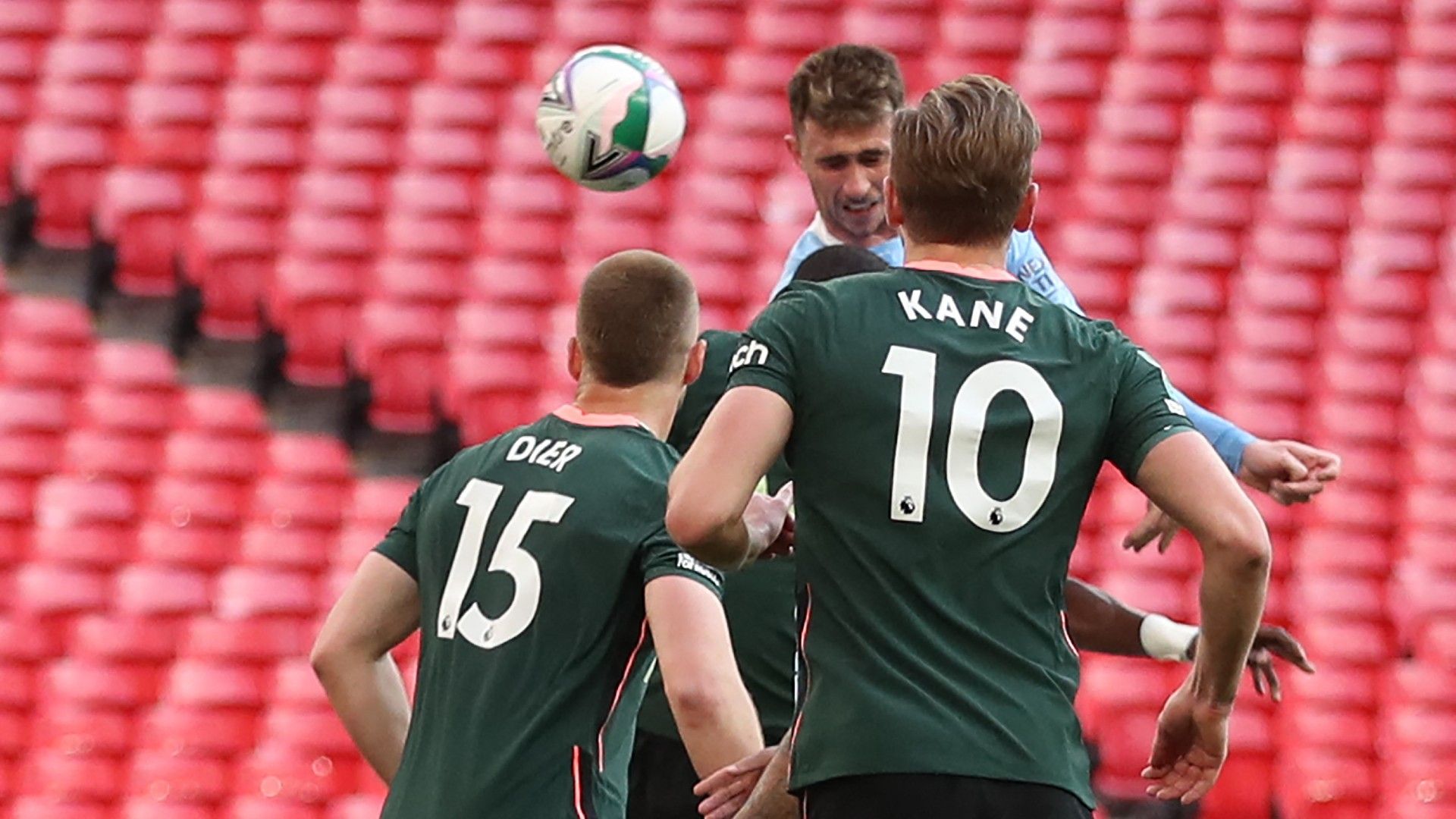 Aymeric Laporte Man City vs Tottenham Carabao Cup final 2020-21