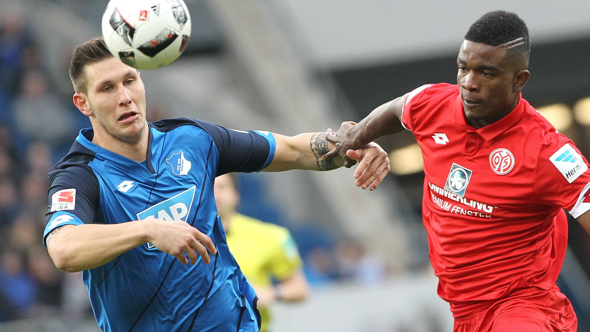 NIKLAS SÜLE HOFFENHEIM JHON CORDOBA MAINZ GERMAN BUNDESLIGA 04022017
