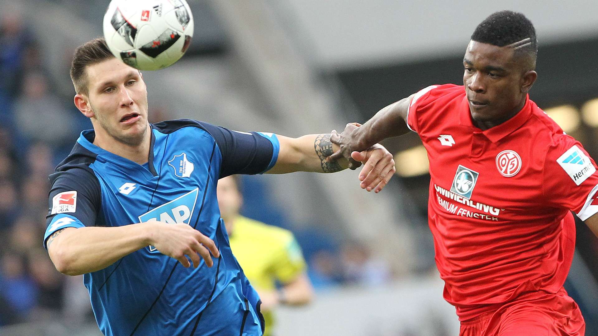 NIKLAS SÜLE HOFFENHEIM JHON CORDOBA MAINZ GERMAN BUNDESLIGA 04022017
