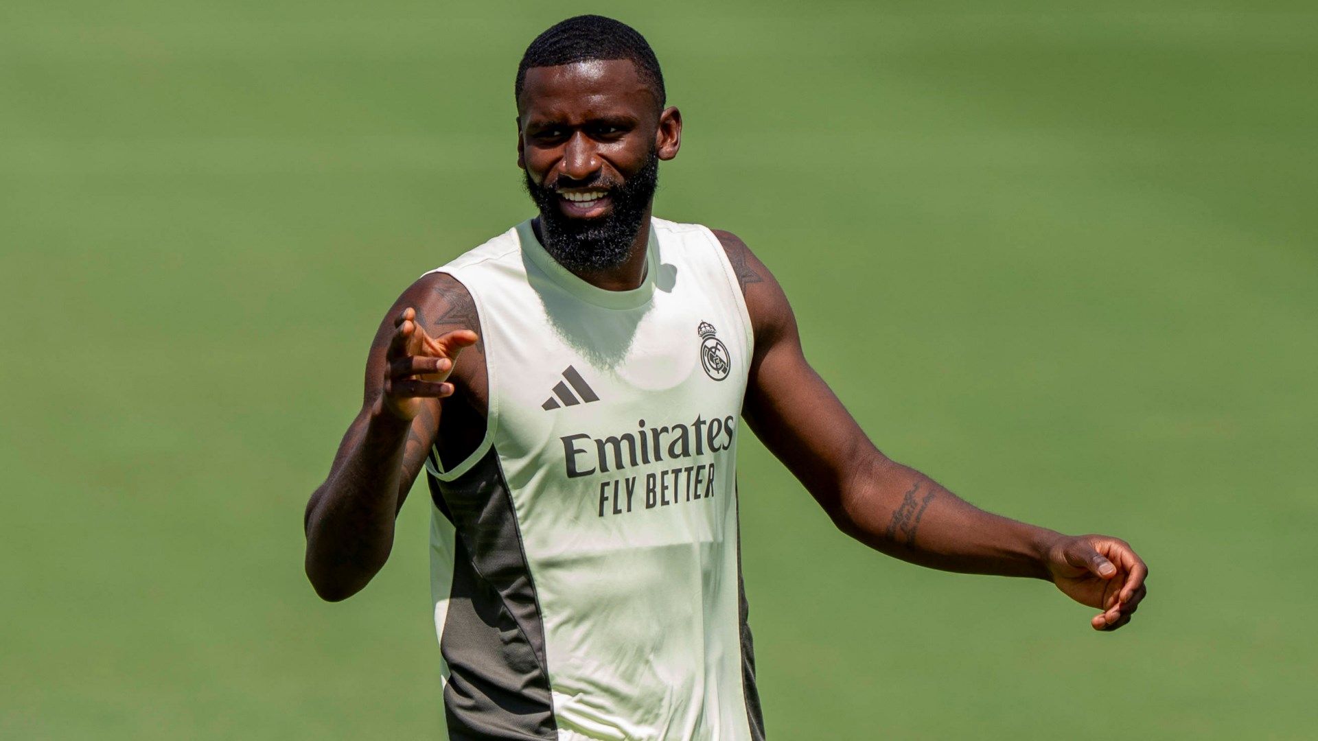 Antonio Rudiger Real Madrid training 2025