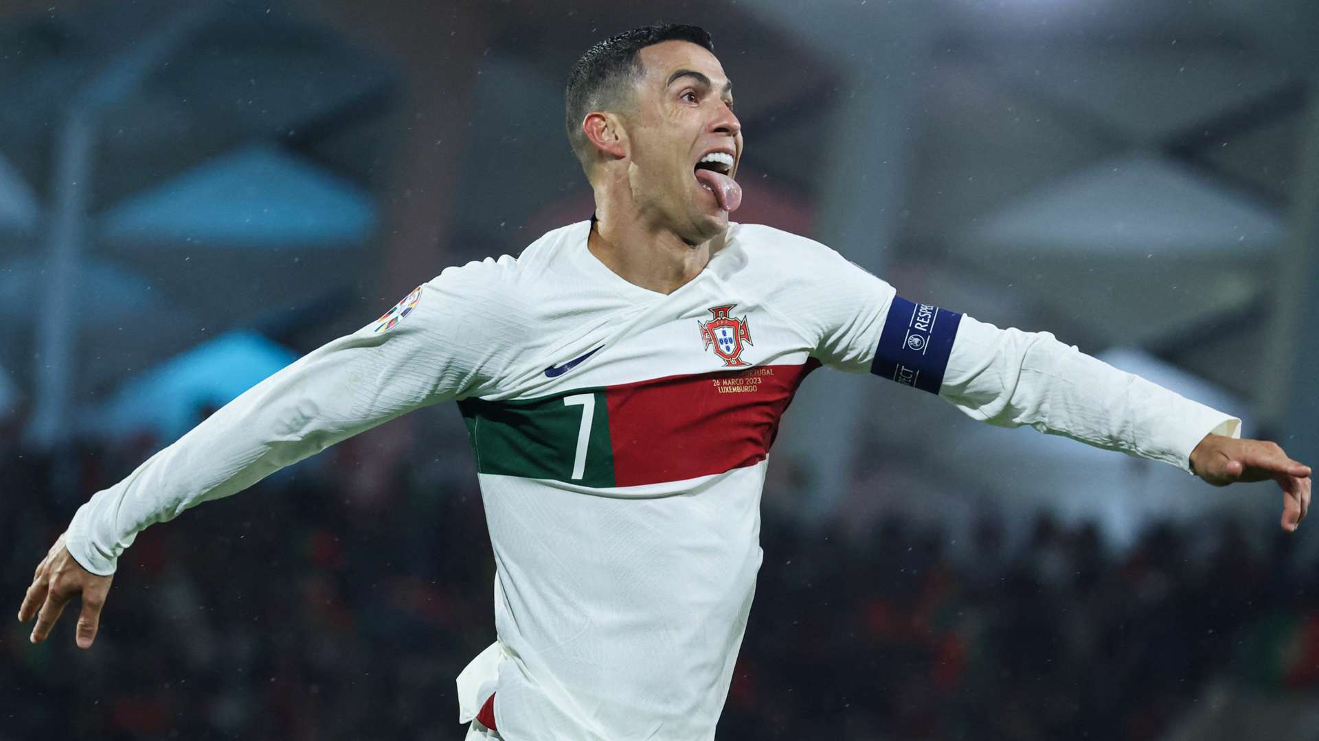 Cristiano Ronaldo Portugal goal Euro 2024 qualifier