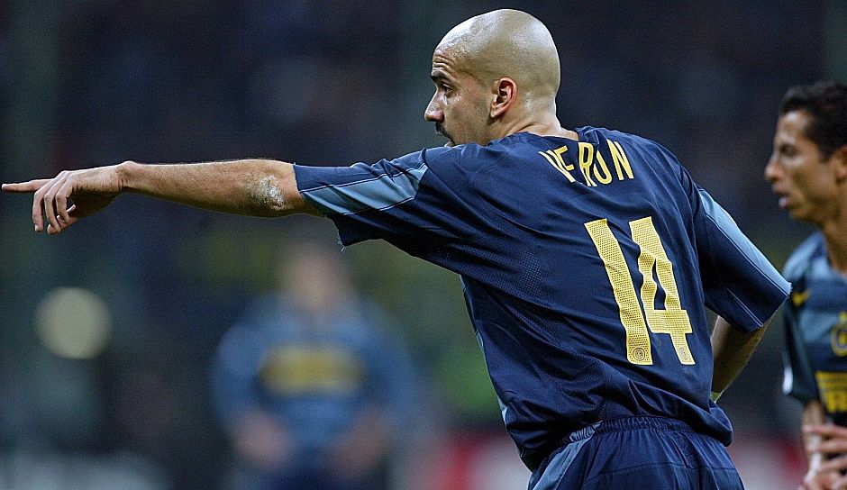 GERMANY ONLY JUAN SEBASTIAN VERON Inter Mailand