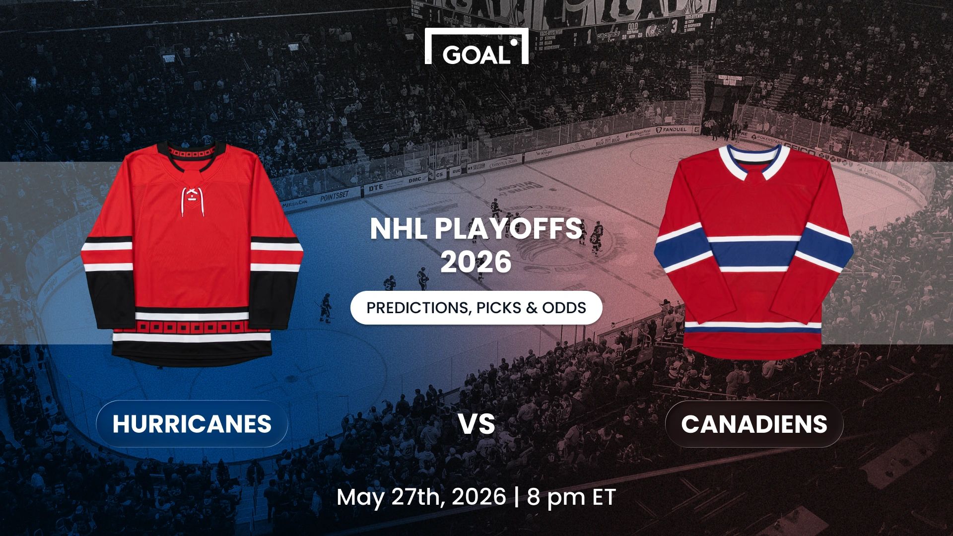 Hurricanes vs. Canadiens Predictions, NHL Picks and Odds for May 27, 2026 Hurricanes vs. Canadiens Predictions, NHL Picks and Odds for May 27, 2026