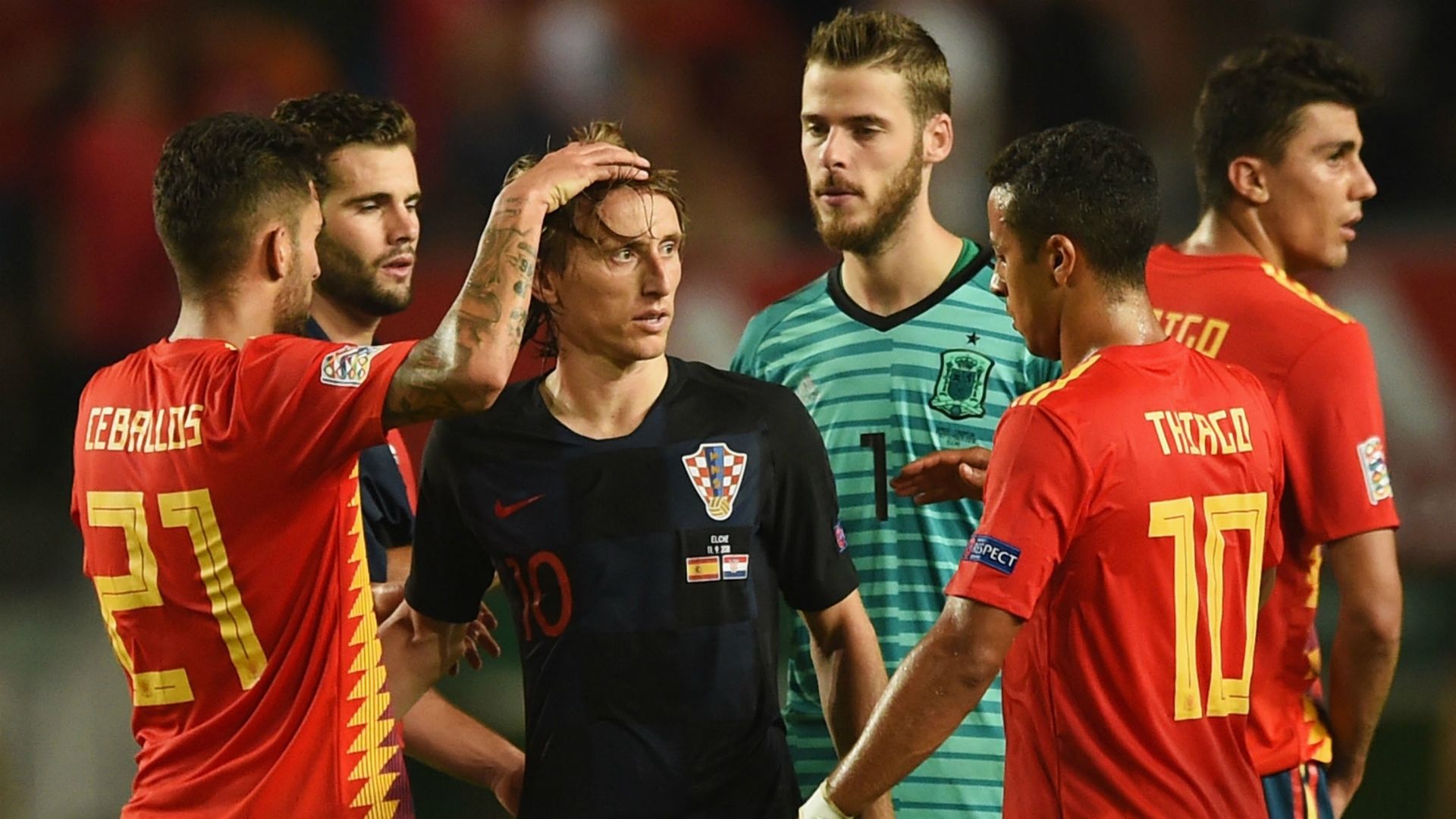 Luka Modric De Gea Croatia Spain 11092018
