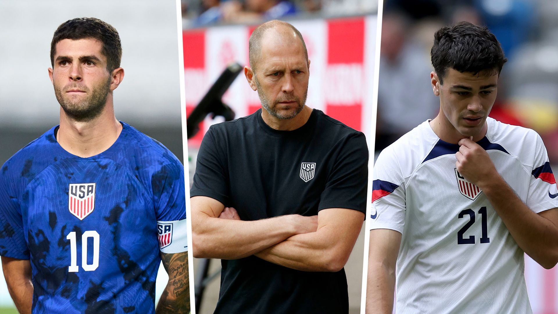 Pulisic Berhalter Reyna split USMNT