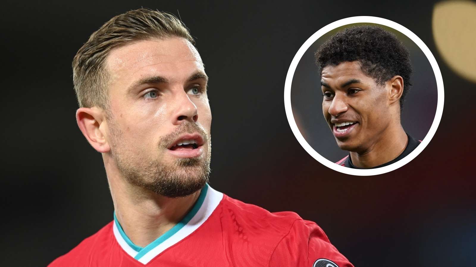 Jordan Henderson Marcus Rashford Liverpool Manchester United 2020-21