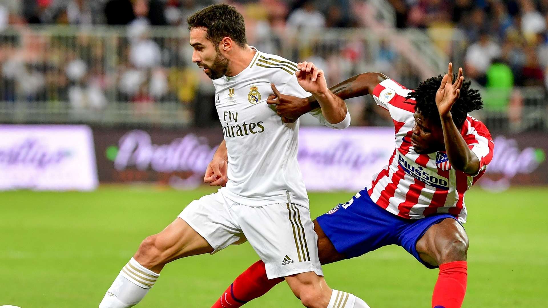Dani Carvajal Thomas Partey Atletico Real Madrid Supercopa 12012020