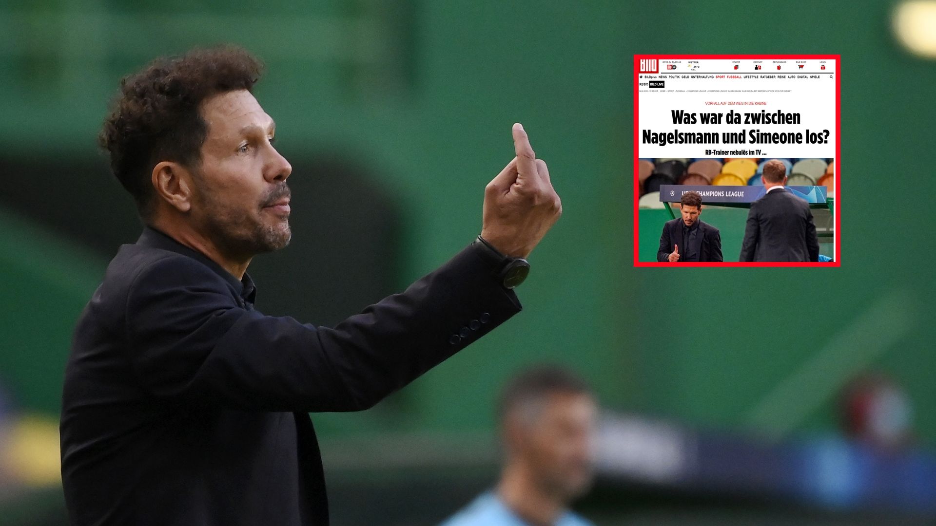 Simeone y la portada de Bild