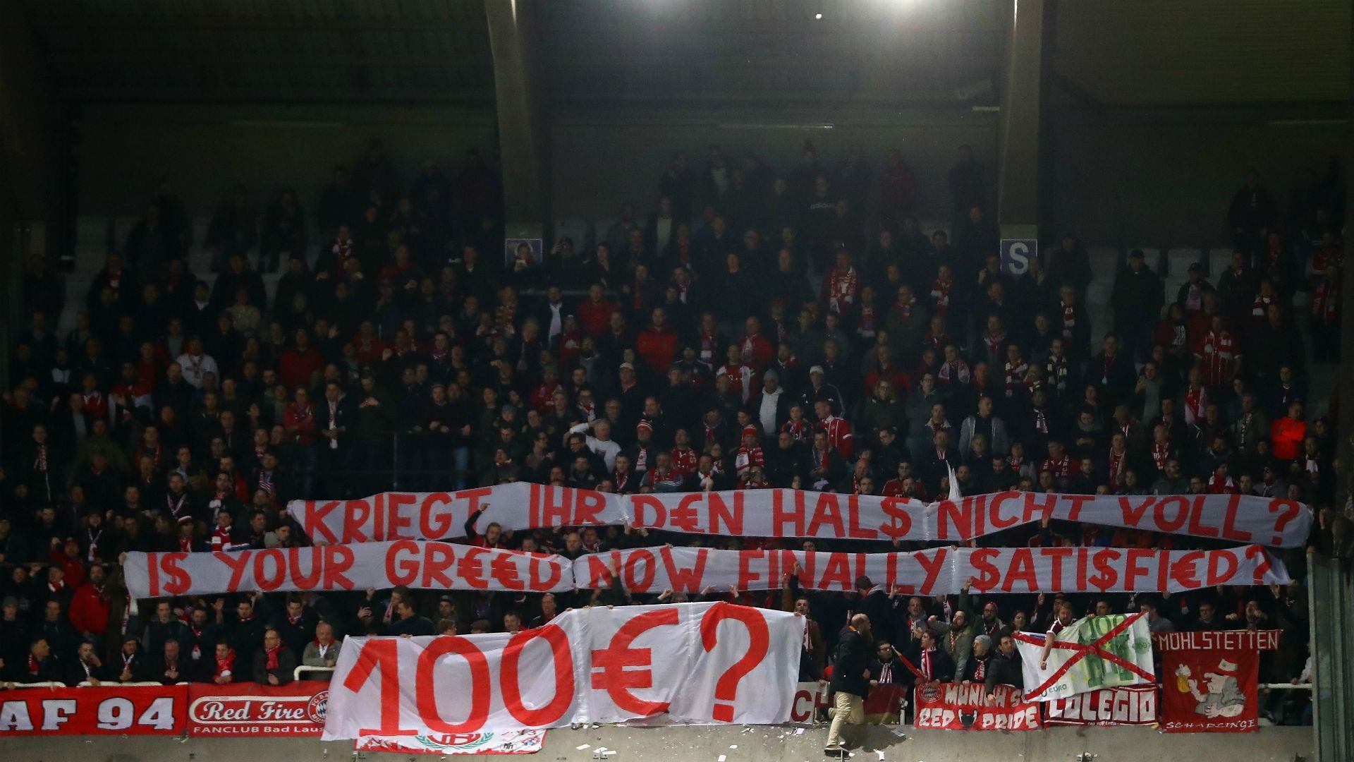 Fans during Anderlecht Bayern Munchen