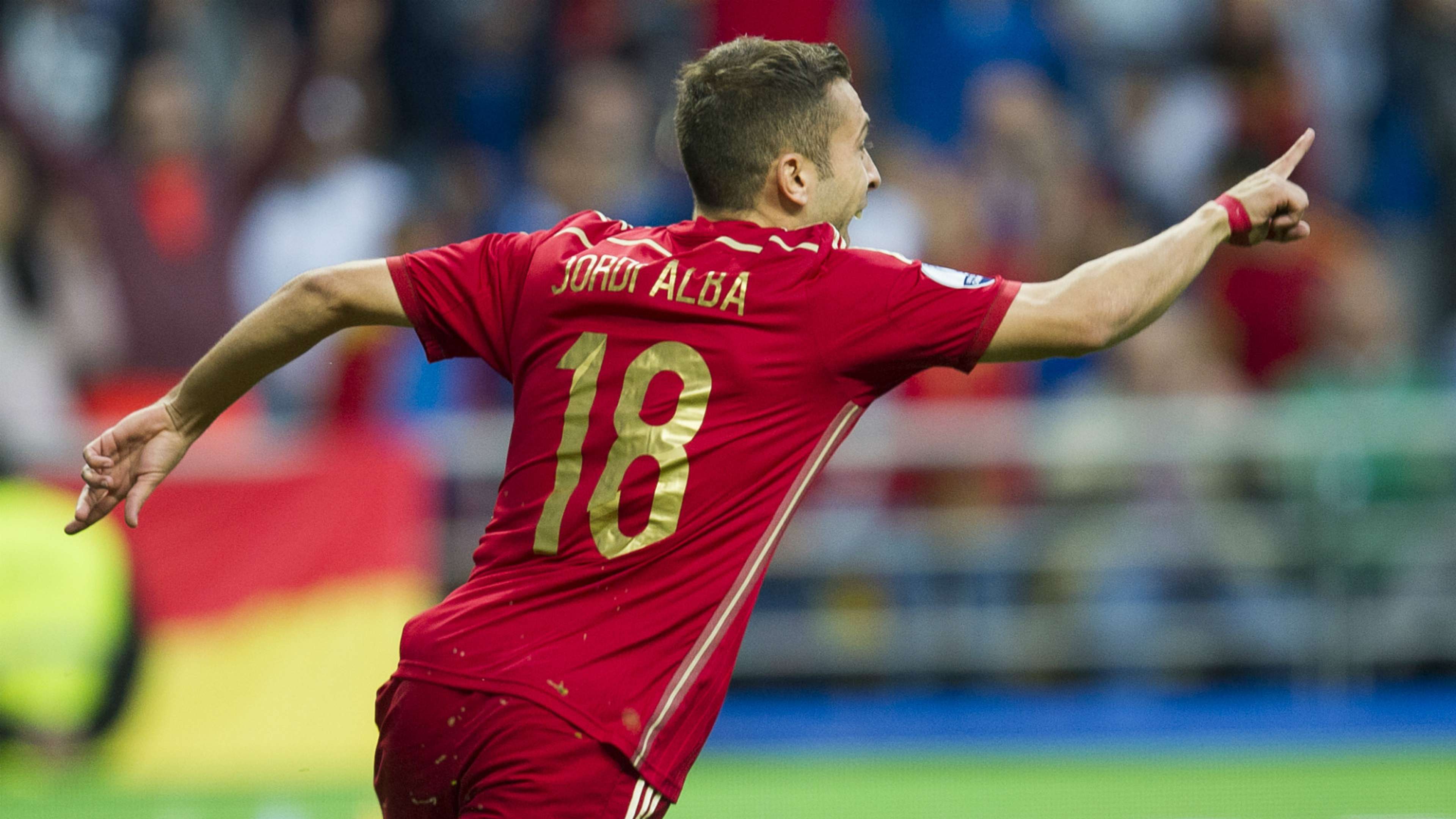 Jordi Alba Spain Slovakia Euro Qualifier