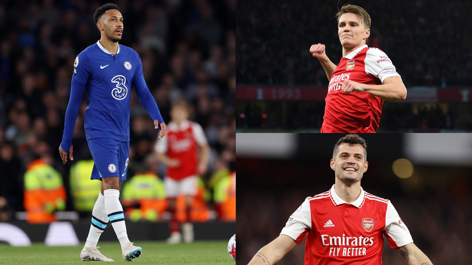 Aubameyang Odegaard Xhaka GFX