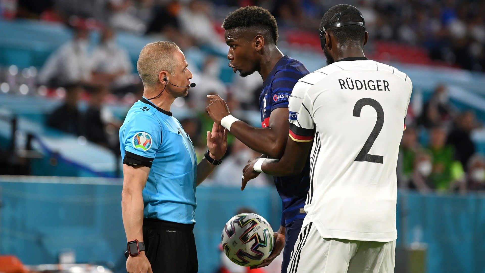 Pogba Rudiger France Germany Euro 2020