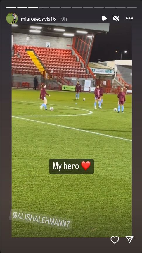 Alisha Lehmann young fan Aston Villa