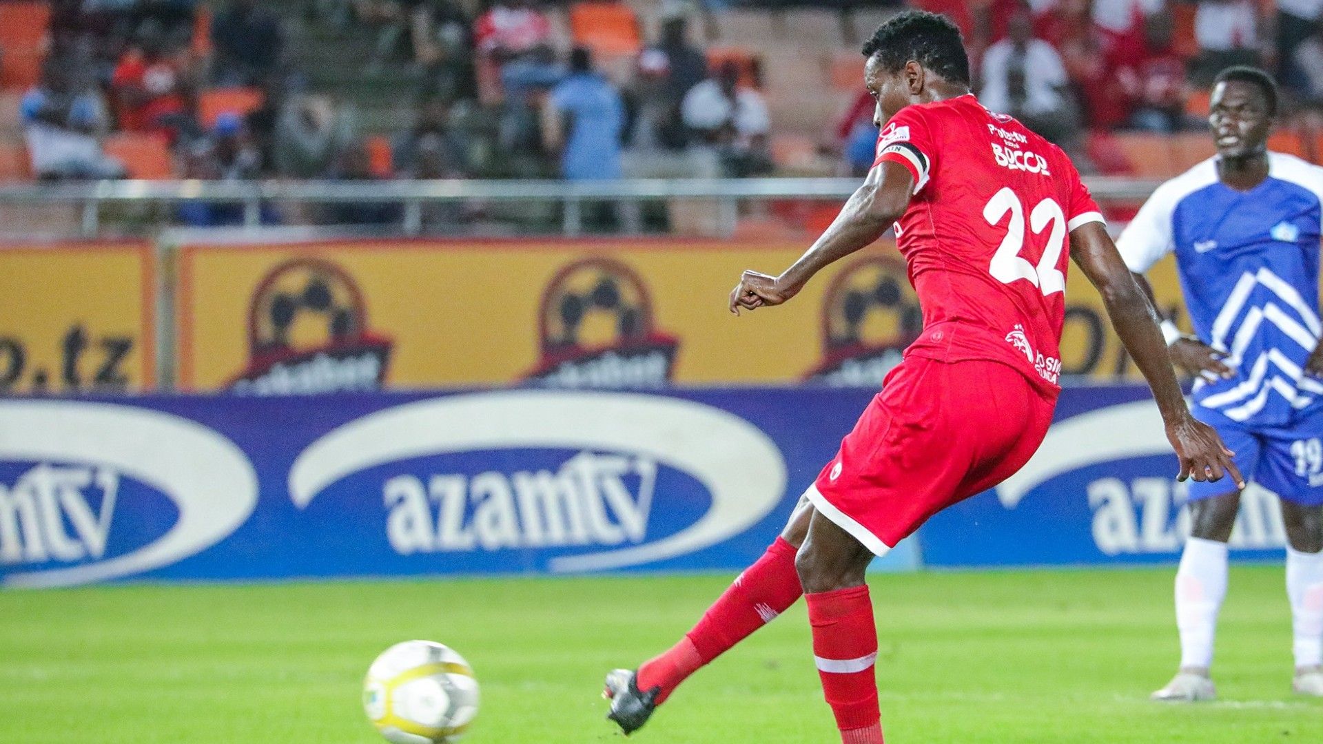 John Bocco scores for Simba SC vs Dodoma Jiji.