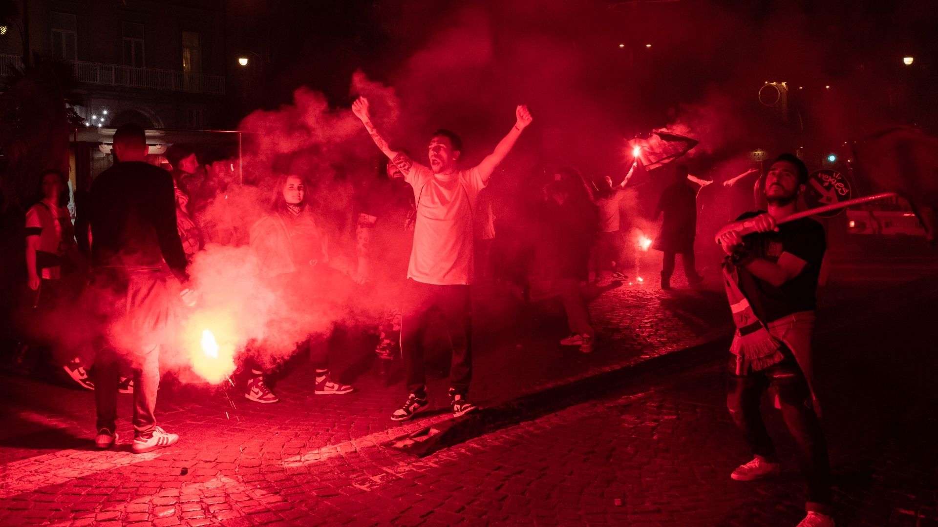 Napoli fans Scudetto celebrations