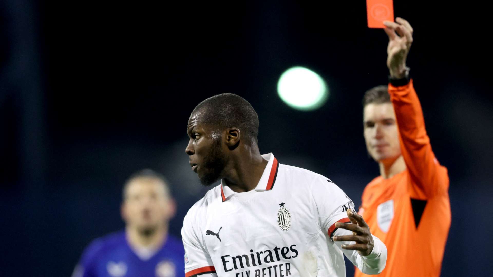 Musah red card Dinamo Zagreb Milan 29012025