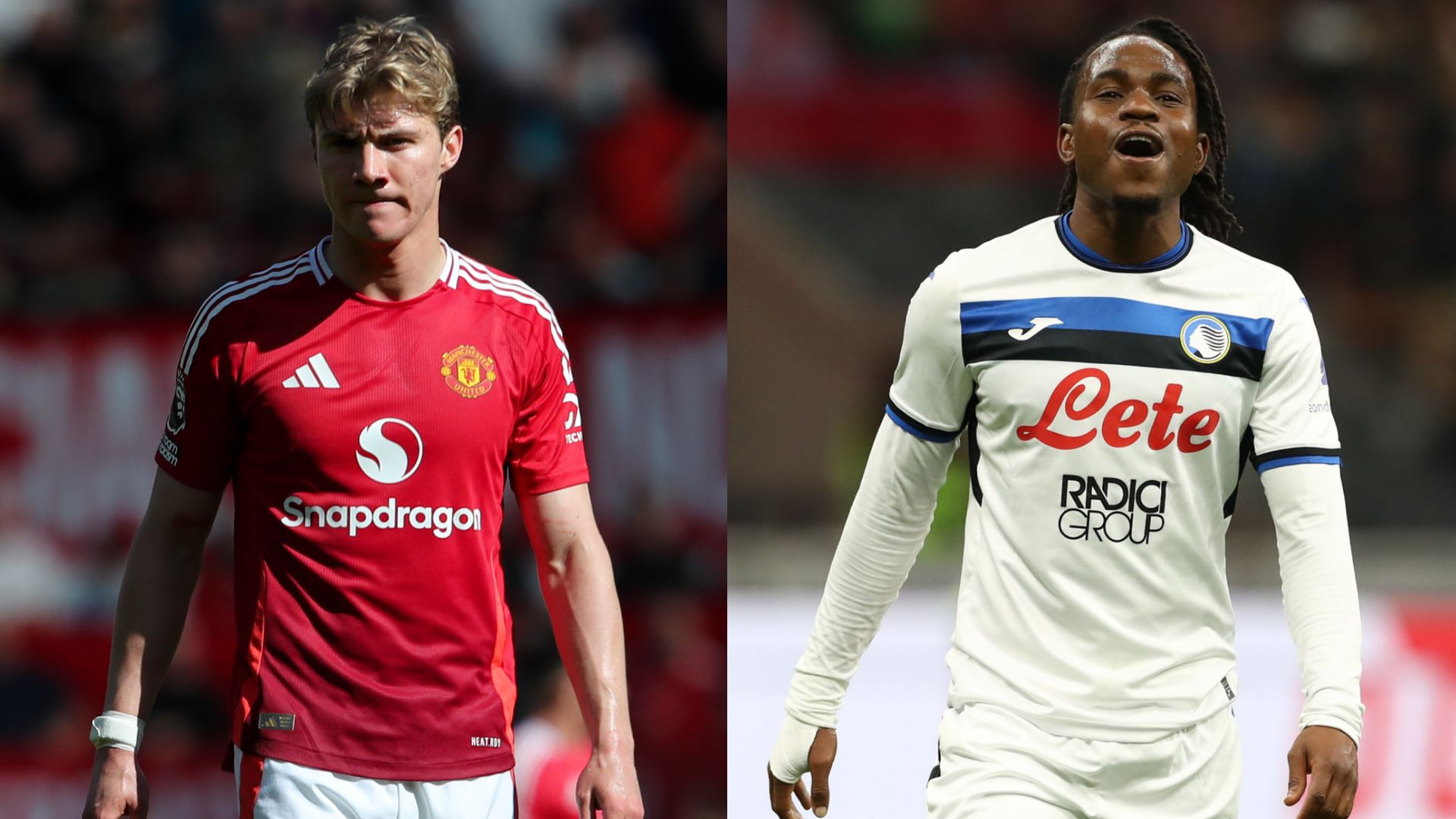 Rasmus Hojlund Ademola Lookman split